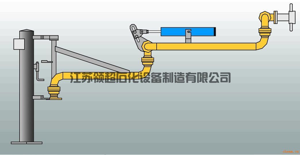 新疆轮台客户定制采购的AL2503底部装卸鹤管，已发往使用现场(1)
